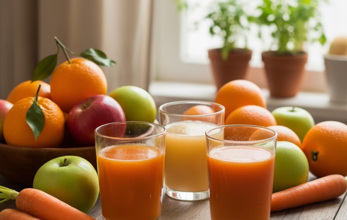 juice and fruits
